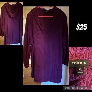 Tunic style sweater-torrid size 3